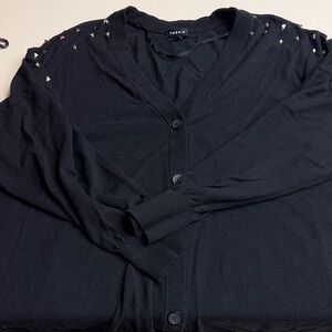 Torrid Black Studded Cardigan 3X
